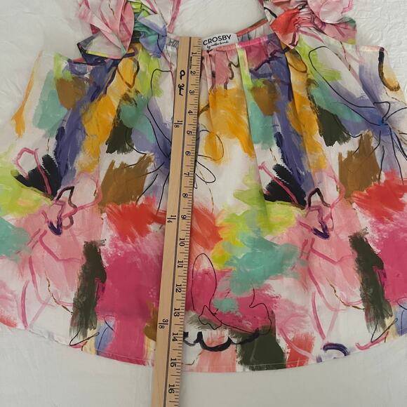 Crosby By Mollie Burch Cata Colorful Ruffle Tank Top Size XS - Picture 9 of 9